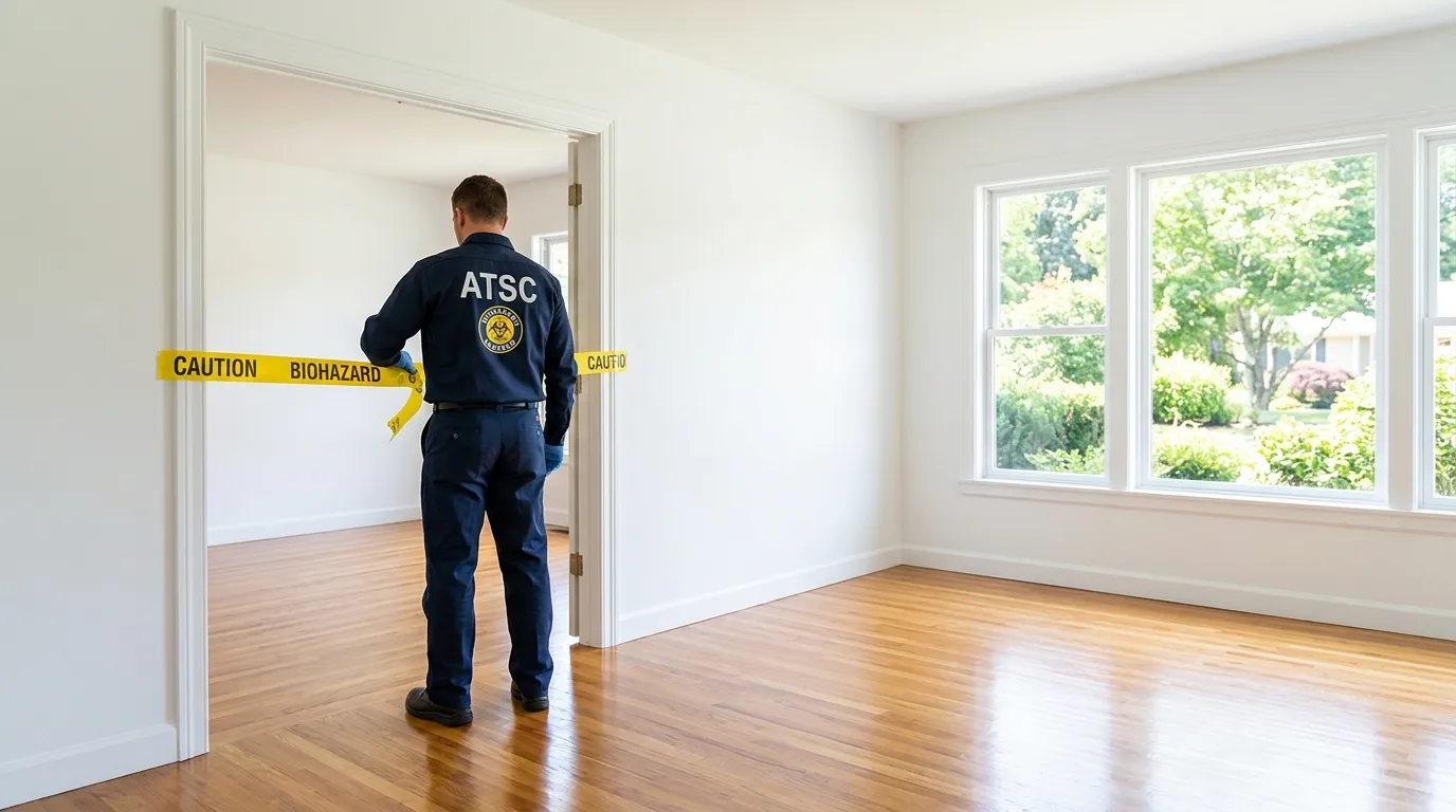 Certified biohazard cleanup crew performing Crime Scene Cleanup in Groveton