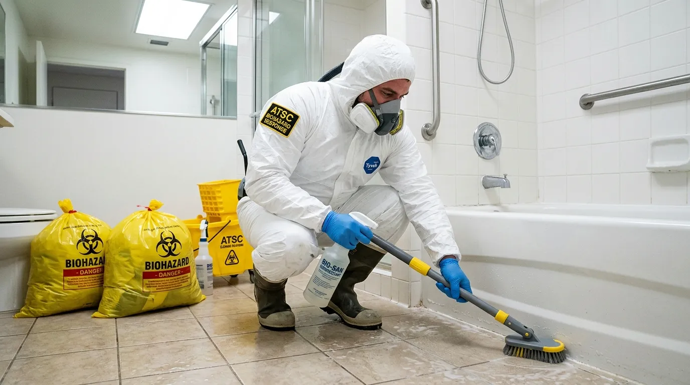 Decontamination equipment deployed for Blood Cleanup in Groveton